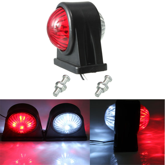 12V E8 E-marked Truck Trailer Lorry Caravan Side LED Light Lamp Red White