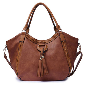 Women Tassel Hollow Out Handbag Crossbody Bag