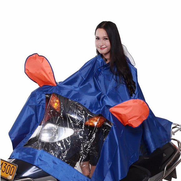 Motorcycle Rain Coat With Mirrors Cover 4XL Scooter Electric Bike 4 Colors