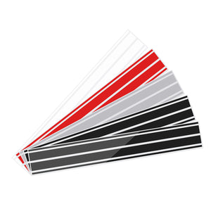 4Pcs Bonnet Hood Stripes Car Decal Stickers for Benz A C GLA GLC CLA W176 C117 W204 W205