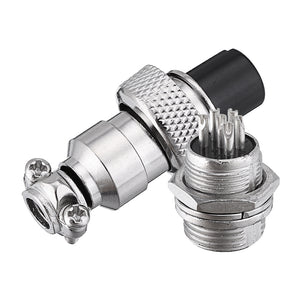 GX12 6 Pin 12mm Male & Female Wire Panel Circular Connector Aviation Socket Plug