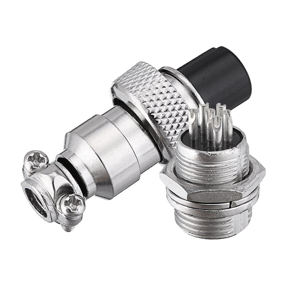 GX12 6 Pin 12mm Male & Female Wire Panel Circular Connector Aviation Socket Plug