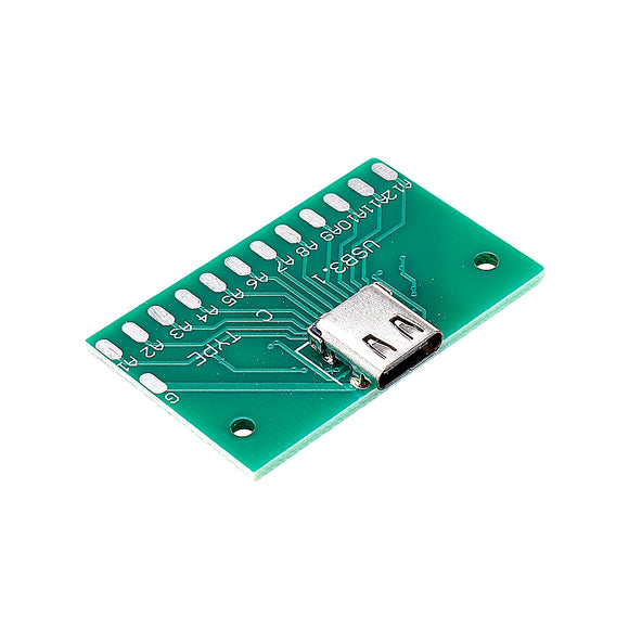 3pcs TYPE-C Female Test Board USB 3.1 with PCB 24P Female Connector Adapter For Measuring Current Conduction