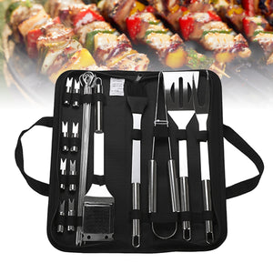 Stainless Steel BBQ Tools Set Barbecue Grilling Utensil Accessories Camping Outdoor Cooking