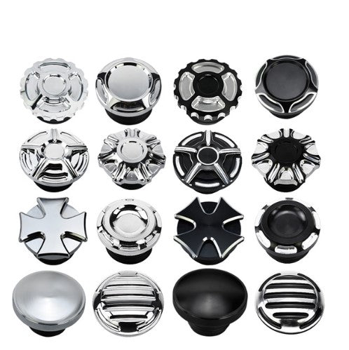 Motorcycle Aluminum Alloy Fuel Tank Cap cover For Harley Sportster XL883 1200 Dyna Softail 1996-Later