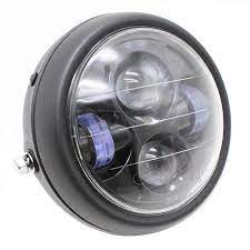 Universal 6.5'' Round Retro 12V LED Angle Eye Headlight For motorcycle Cafe racer Chopper Bobber CG125 GN125