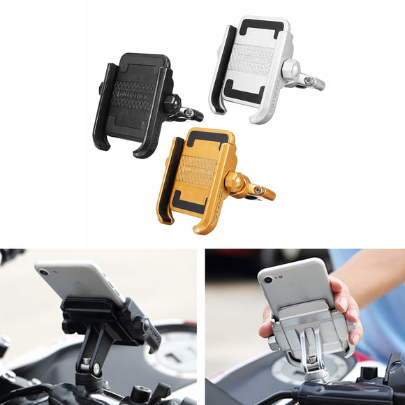 Aluminum Bicycle Bike Motorcycle Handlebar Holder Mount Stand For Mobile Phone