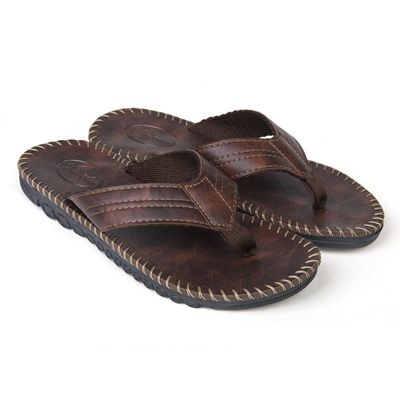 Men Casual Anti-slip Slipper Summer Beach Flat Soft Comfortable Flip Flop Sandals Leisure Shoes