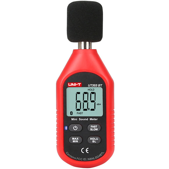 UNI-T UT353BT Bluetooth Sound Level Meter Digital Noise Tester 30-130dB Decibel Monitoring