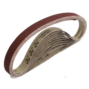 10pcs 80 Grit 760x25mm Zirconia Abrasive Sanding Belts for Grinding Woodwork