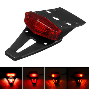 12V Dirt Enduro Bike LED Rear Fender Motorcycle Brake Tail Light Turn Signal Off-road Universal