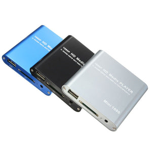 1080P Mini HDD Media Player MKV/H.264/RMVB Full HD With Card Reader