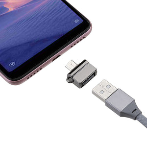 Universal Metal Micro USB Male to USB 2.0 Female OTG Adapter for Xiaomi Huawei Mobile Phone