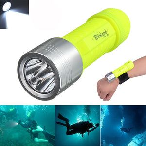 Elfeland  T6 2000LM Waterproof Diving LED Flashlight 18650/AAA