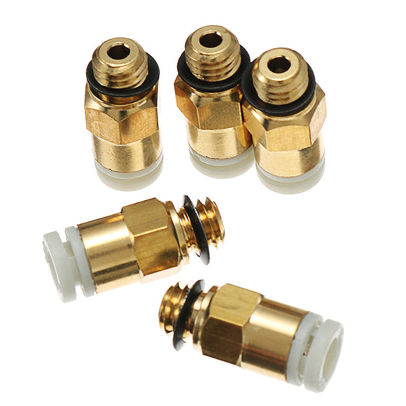 Creality 3D 5PCS 3D Printer M6 Thread Nozzle Brass Pneumatic Connector Quick Joint