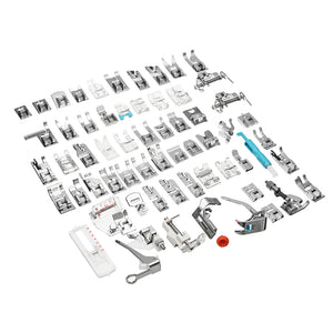 62pcs Presser Foot Press Feet for Brother Singer Domestic Sewing Machine Kit