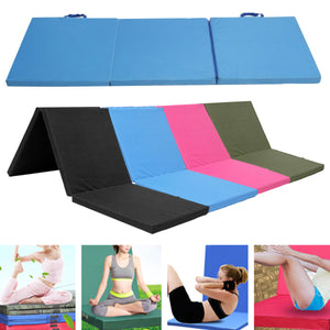 70.8x23.6x1.96inc 3 Folding Exercise Floor Mat Dance Yoga Gymnastics Pilates Training Pad