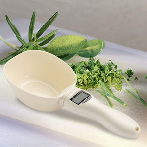 Detachable Precise Pet Cat/Dog Food Digital Spoon Scale Measuring Spoon Cups Plastic Scoop for Measuring Pets Food