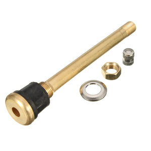 TR572 4inch Brass Tire Cap Valve Stems Wheels Extension Rod Straight Bore