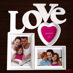 37X34CM Creative Combination Plastic Love Frame Family Home DIY Photos Wall Hanging Gift