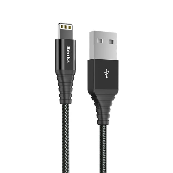 Benks 2.4A 1.2M Anti-break Lightning for Fast Charging Data Cable For iPhone iPad