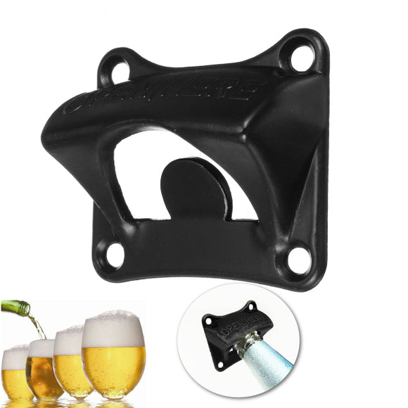 Wall Mount Opener Wine Beer Soda Glass Cap Remover Bottle Opener