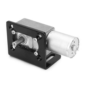 12V 125RPM Worm Gear Motor Reducer Motor with Bracket