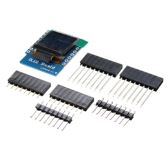 5Pcs Wemos 0.66 Inch OLED Shield For WeMos D1 Mini 64X48 IIC I2C Compatible