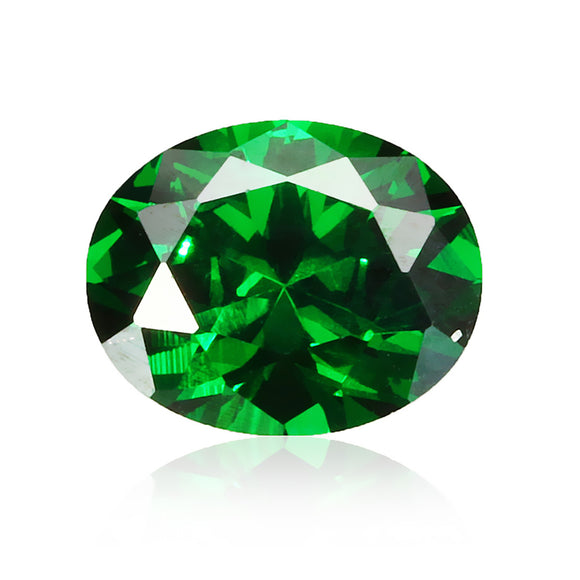 Natural Mined Colombia Green Emerald 8x10mm 4.16ct Oval Cut VVS AAA Loose Gems Decorations