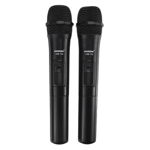 UHF USB 3.5mm 6.35mm Wireless Microphone Megaphone  Mic with Receiver for Karaoke Speech Loudspeaker