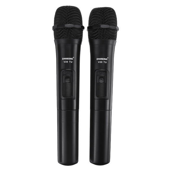 UHF USB 3.5mm 6.35mm Wireless Microphone Megaphone  Mic with Receiver for Karaoke Speech Loudspeaker