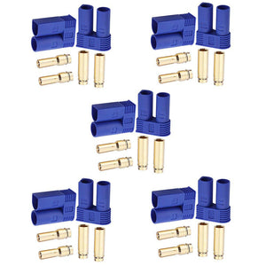 10Set EC5 Flame Retardant Male & Female Connectors Banana Head Plug For RC Lipo Battery