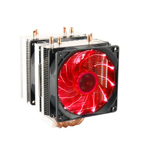 3 Pin 90mm LED Light CPU Cooling Fan Cooler Radiator for Intel LGA2011 LGA1155 AMD3+ AMD2