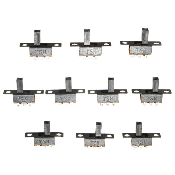 50Pcs Black Mini Size SPDT Slide Switches On-Off 100V 2A DIY Material Toggle Switch