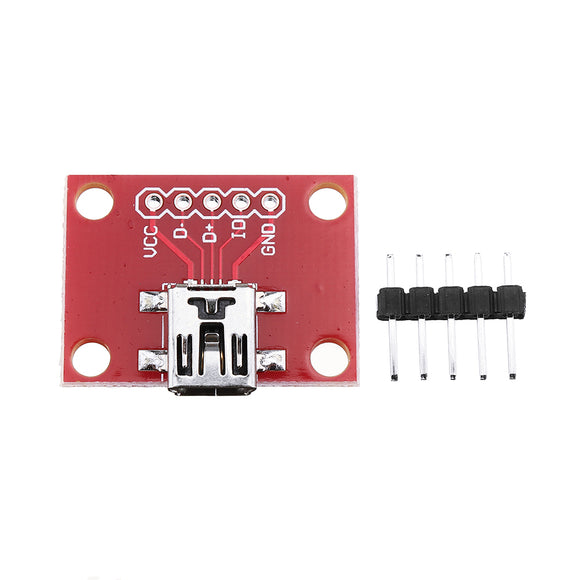 5pcs Mini USB Converter Module Convertsion Board For USB Mini-B Power Extension