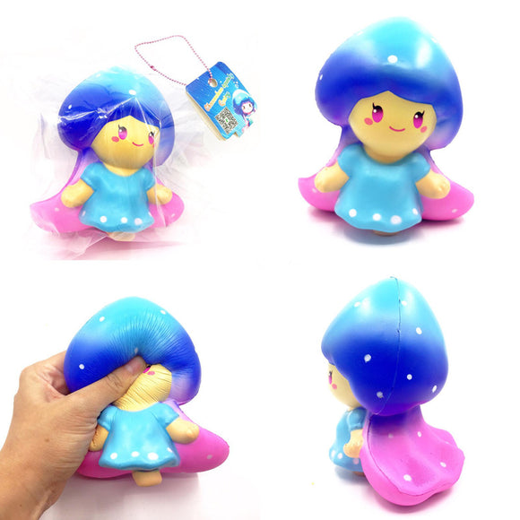 SquishyShop Fairy Lady Squishy 15cm Soft Slow Rising With Ball Chain Tag Collection Gift Decor Toy