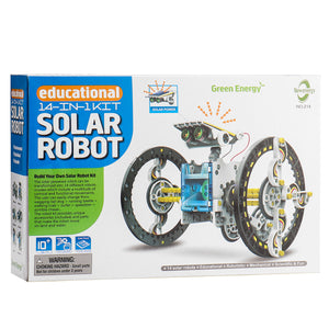 Pcikwoo 16Pcs/Box 14 in 1 Solar Deformation DIY Robot Kit for Kids