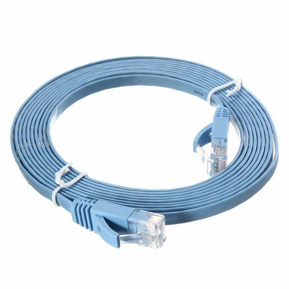 3M RJ45 Flat CAT-6 Ethernet Internet Network LAN Cable Patch Lead For PC Router