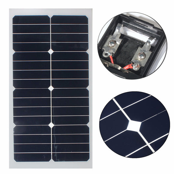 Elfeland SS-20W 12V Mono Semi-flexible Solarpanel With Sunpower Chip For Battery Charger Boats Cara