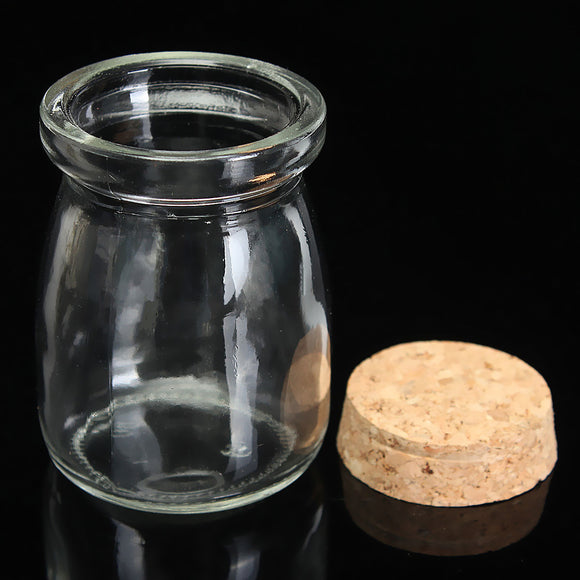 Mini Small Clear Glass Storage Jars Bottle Vial Container with Cork Stopper