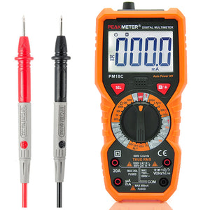 PEAKMETER PM18C Digital Multimeter Voltage Current Resistance Capacitance Frequency Temperature Test