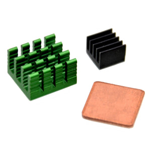 3Pcs Aluminum Heat Sink Kit With Coppor For Raspberry Pi 2 model B