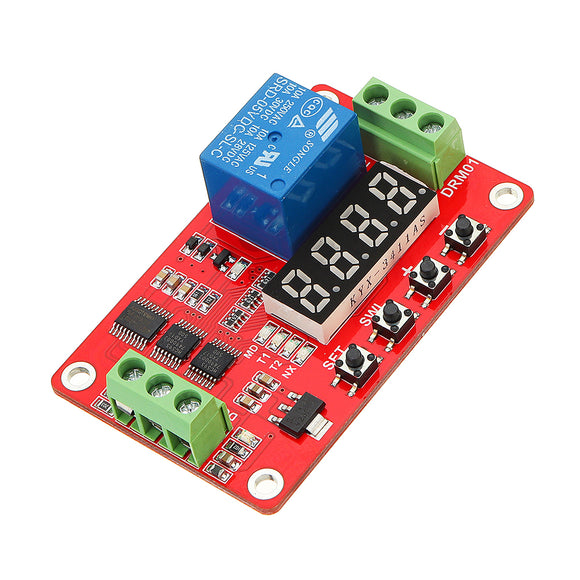 DC 5V Multifunctional Relay Module With LED Display Delay /Self Lock / Cycle / Timing