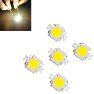 5pcs 10W 900LM White High Bright LED Light Lamp Chip DC 9-12V