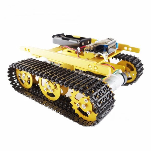 Geekcreit  T100 NodeMCU Aluminum Alloy Tank Track Caterpillar Chassis Smart Robot DIY Kit