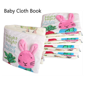 Kids Children Early Education Cloth Book Carton Animals Book Cleanable Kids Education Book