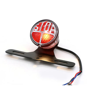 12V Motorcycle Red Rear Tail Brake Stop Light Lamp For Cafe Racer Chopper Bobber