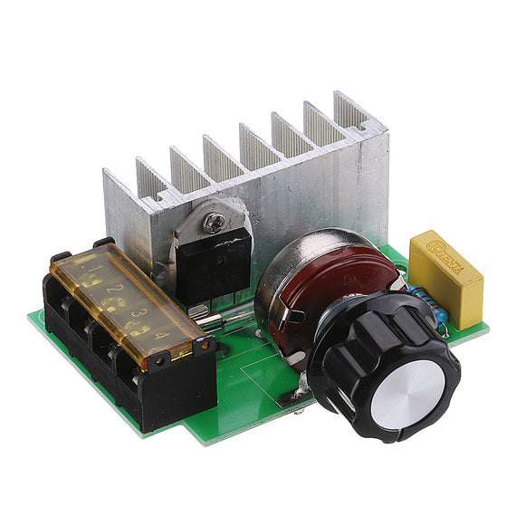 High Efficiency AC 0V-220V SCR Voltage Regulator PWM Motor Speed Controller Dual Capacitor with Knob Current Protection