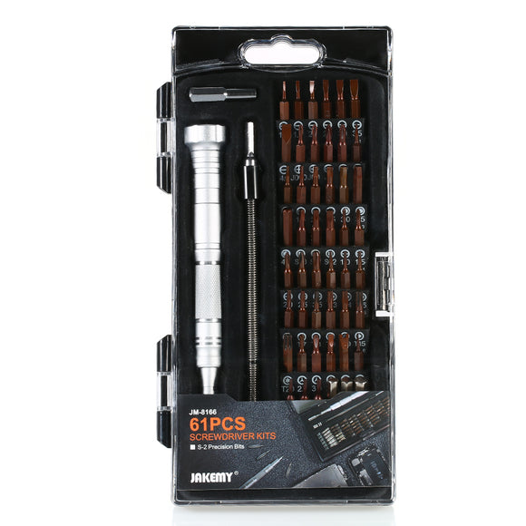 JAKEMY JM-8166 61 in 1 Multifunctional Tools Screwdriver Kits Repair Hand Tools Kit For Mobile