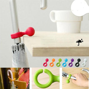 Plastic Handy Mini Umbrella Hanger Holder Stand Support Rack Mount Color Random